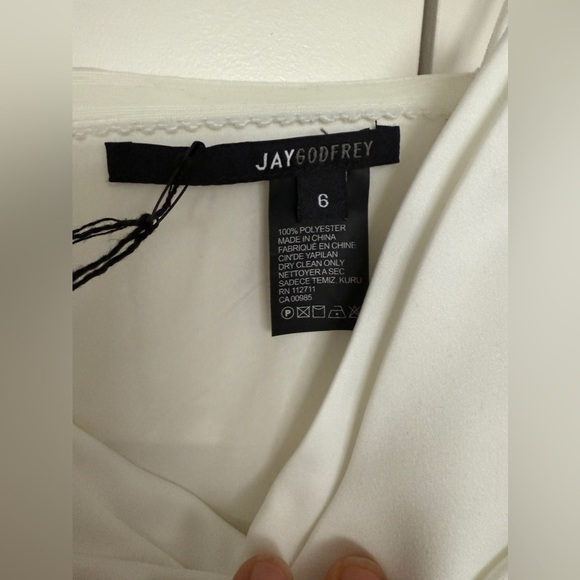 NWT | JAYGODFREY White midi Strapless Dress with Sweetheart Neckline Size 6 - Picture 9 of 13